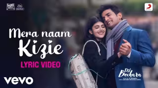 Mera Naam Kizie Song Poster from Dil Bechara