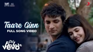 Taare Ginn Song Poster from Dil Bechara