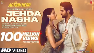 Jehda Nasha Song Poster from An Action Hero