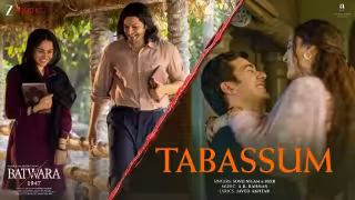 Tabassum Song Poster from Batwara 1947