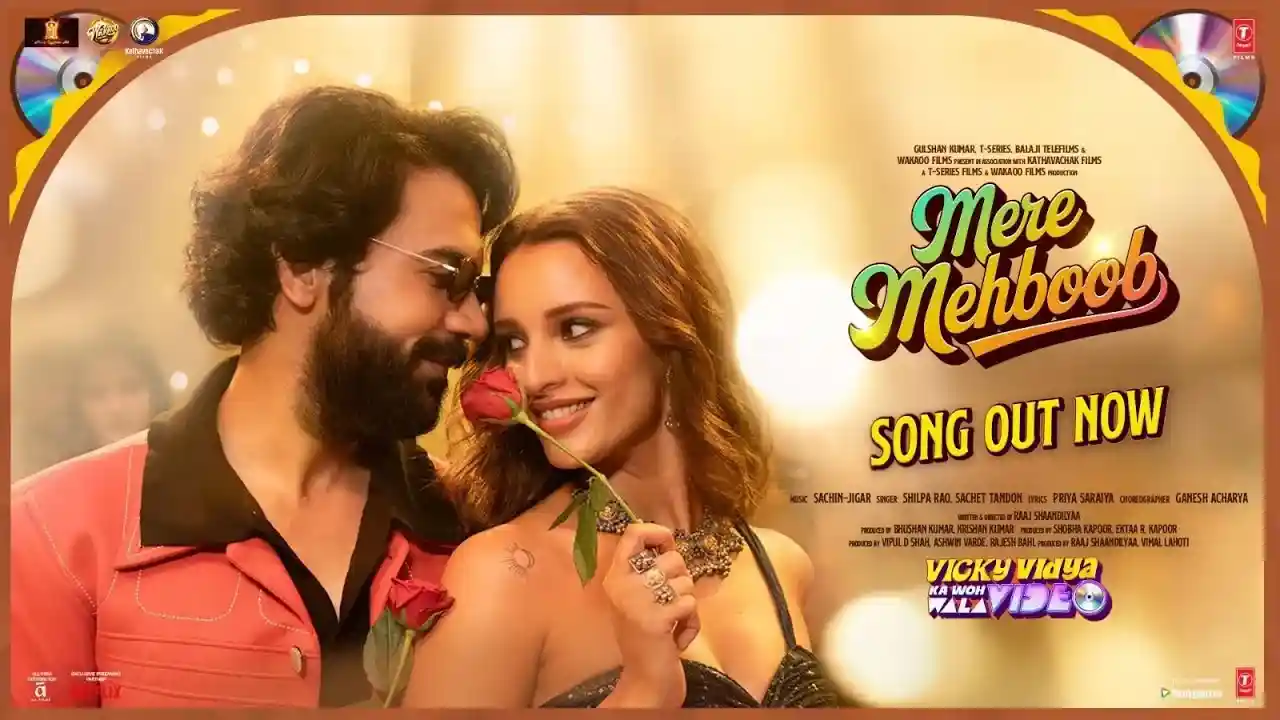 Mere-Mehboob-Song-Poster-Vicky-Vidya-Ka-Woh-Wala-Video