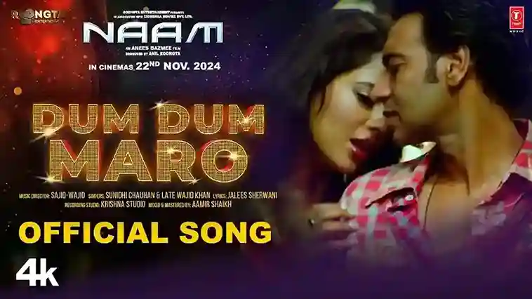 दम दम मारो Dum Dum Maro Lyrics – Sunidhi Chauhan, Wajid, Naam 2024