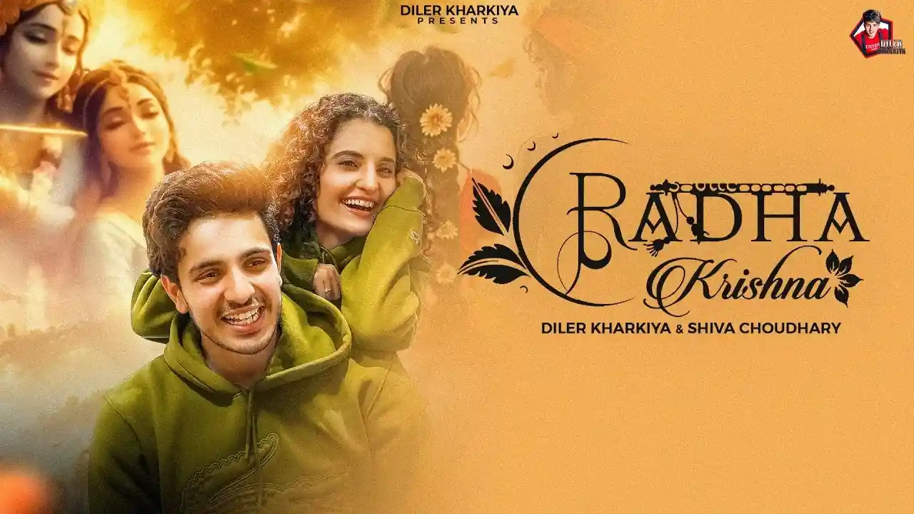 Radha Krishna Lyrics Song Cover Picture | Diler Kharkiya, Shiva Choudhary